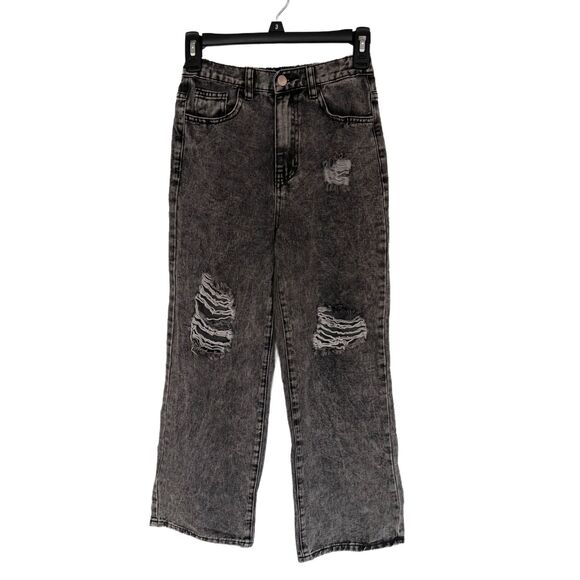 Shein Distressed Teen Black Jeans size 12-13Y - Picture 1 of 9